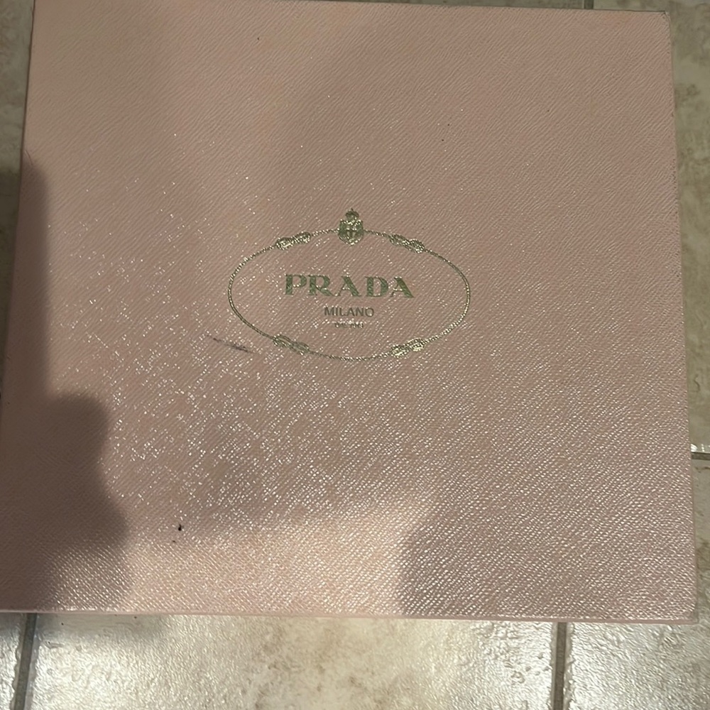 Prada booties worn once butter leather heel is 4”.  Box included